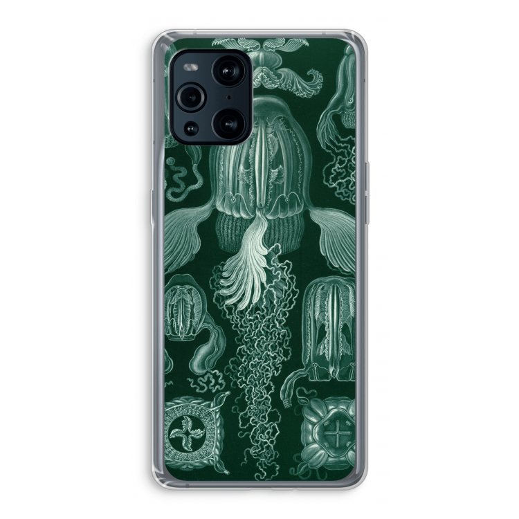 Haeckel Cubomedusae: Oppo Find X3 Pro Transparant Hoesje