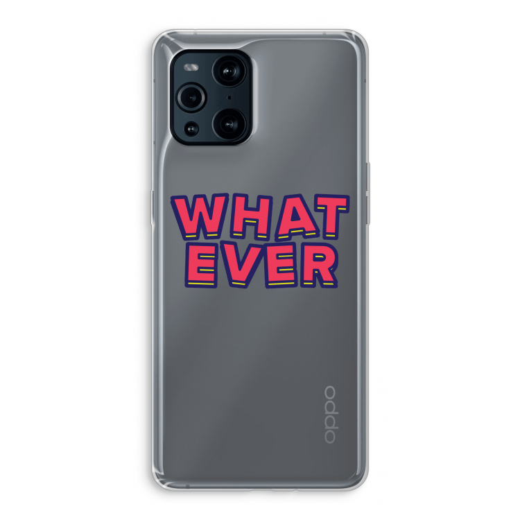 Whatever: Oppo Find X3 Pro Transparant Hoesje