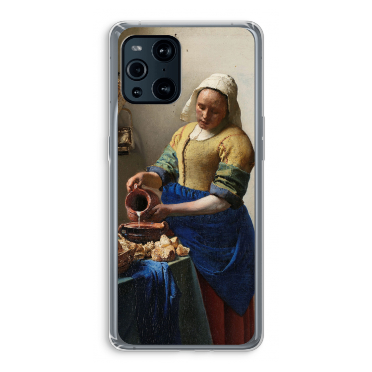The Milkmaid: Oppo Find X3 Pro Transparant Hoesje