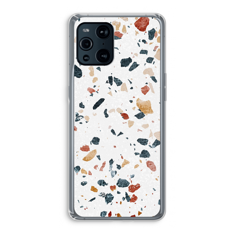 Terrazzo N°4: Oppo Find X3 Pro Transparant Hoesje