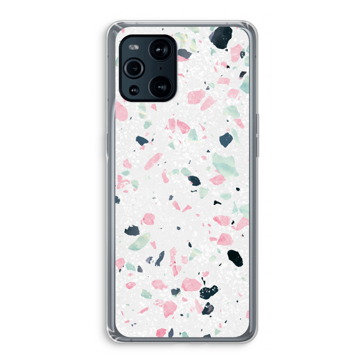 Terrazzo N°3: Oppo Find X3 Pro Transparant Hoesje