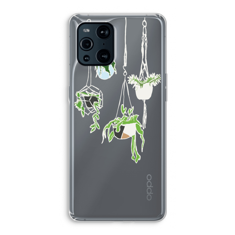 Hang In There: Oppo Find X3 Pro Transparant Hoesje