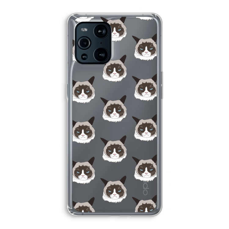 It's a Purrr Case: Oppo Find X3 Pro Transparant Hoesje