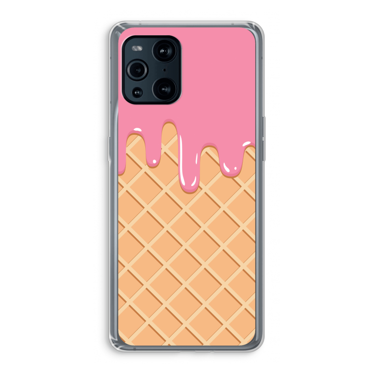 Ice cream: Oppo Find X3 Pro Transparant Hoesje
