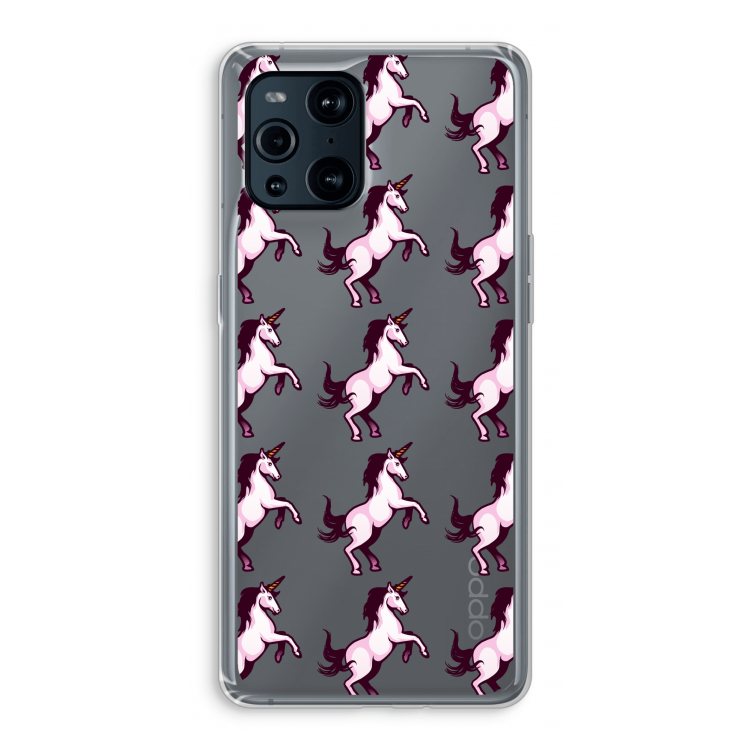Musketon Unicorn: Oppo Find X3 Pro Transparant Hoesje