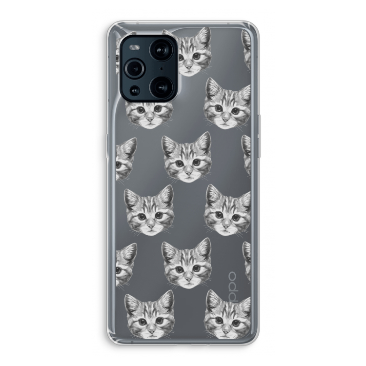 Kitten: Oppo Find X3 Pro Transparant Hoesje