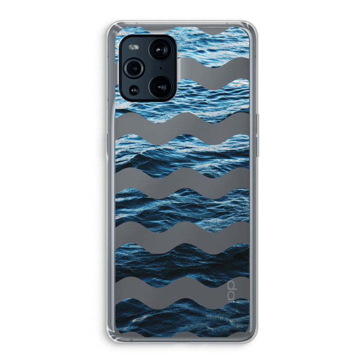 Oceaan: Oppo Find X3 Pro Transparant Hoesje