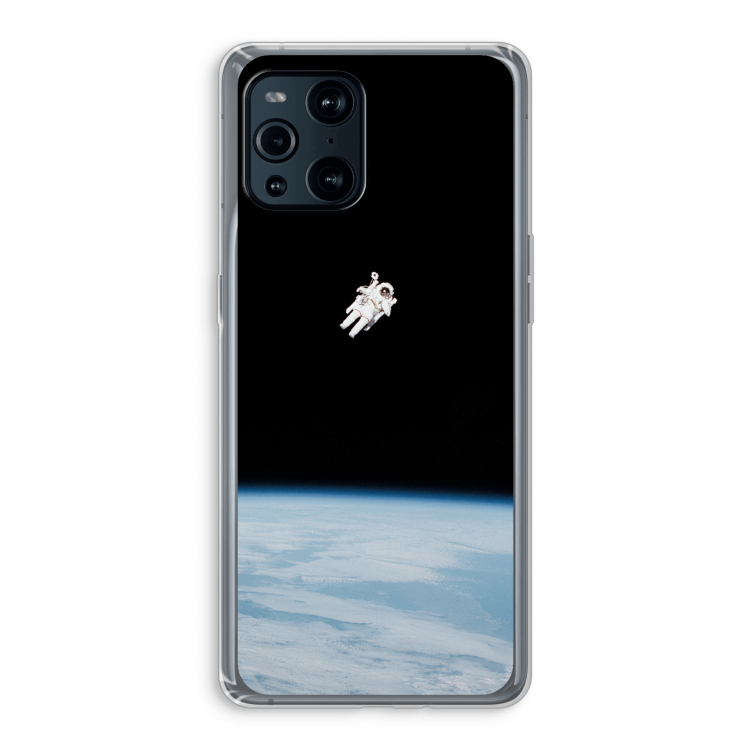 Alone in Space: Oppo Find X3 Pro Transparant Hoesje