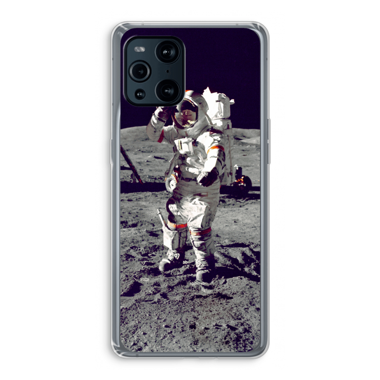 Spaceman: Oppo Find X3 Pro Transparant Hoesje