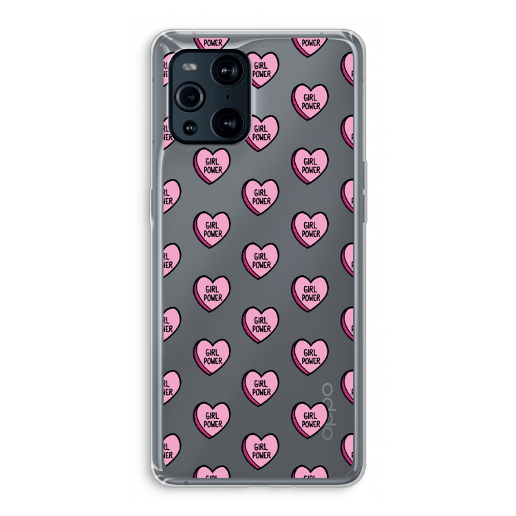 GIRL POWER: Oppo Find X3 Pro Transparant Hoesje