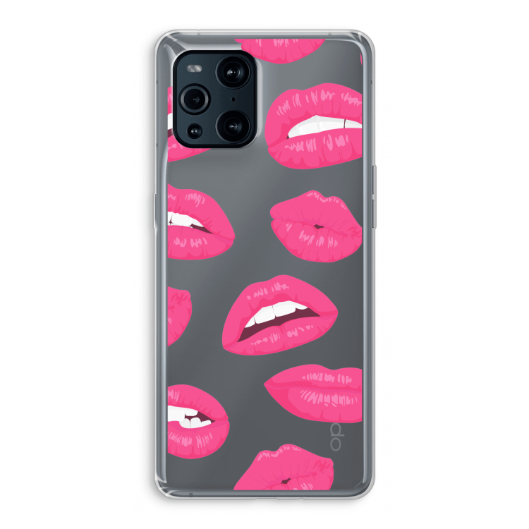 Bite my lip: Oppo Find X3 Pro Transparant Hoesje