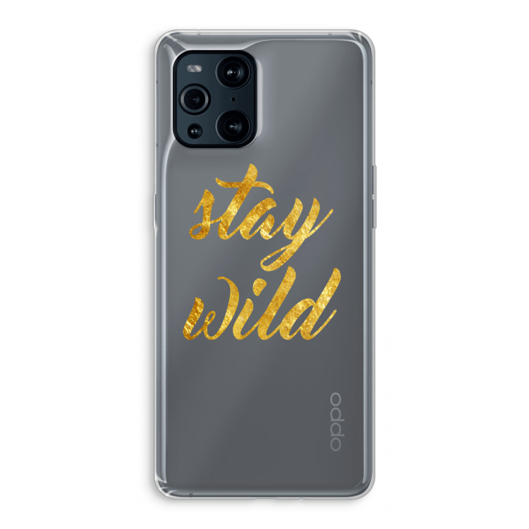 Stay wild: Oppo Find X3 Pro Transparant Hoesje