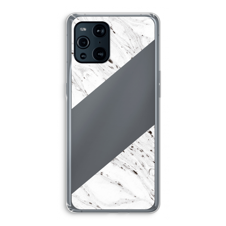 Biggest stripe: Oppo Find X3 Pro Transparant Hoesje