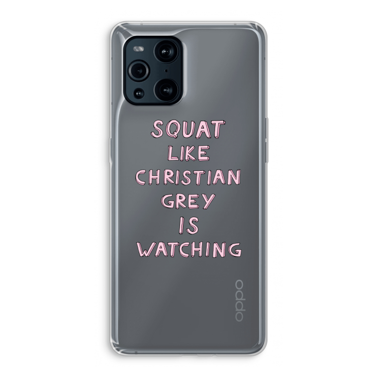 Christian Grey: Oppo Find X3 Pro Transparant Hoesje