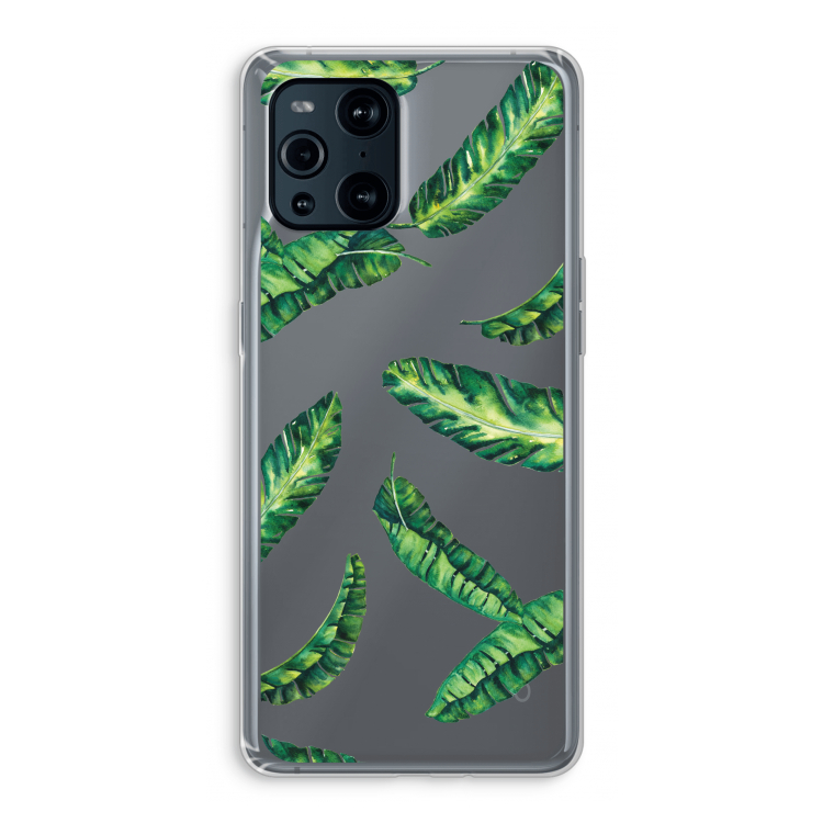 Lange bladeren: Oppo Find X3 Pro Transparant Hoesje