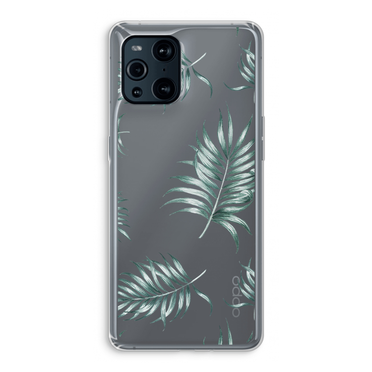 Simple leaves: Oppo Find X3 Pro Transparant Hoesje