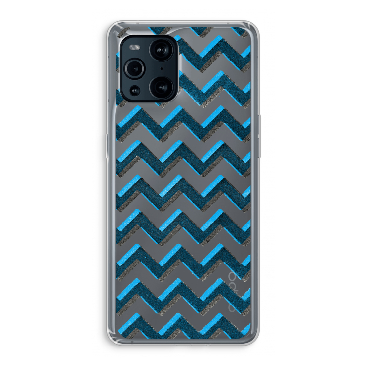 Onderbroken lijn: Oppo Find X3 Pro Transparant Hoesje