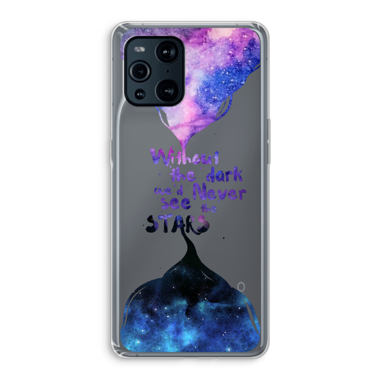 Stars quote: Oppo Find X3 Pro Transparant Hoesje