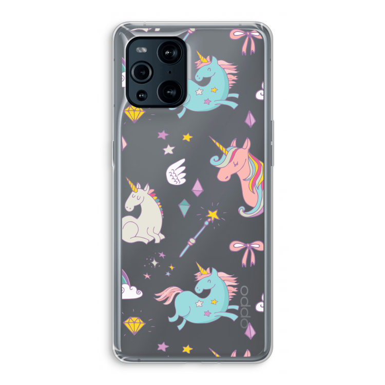 Fantasiewereld: Oppo Find X3 Pro Transparant Hoesje