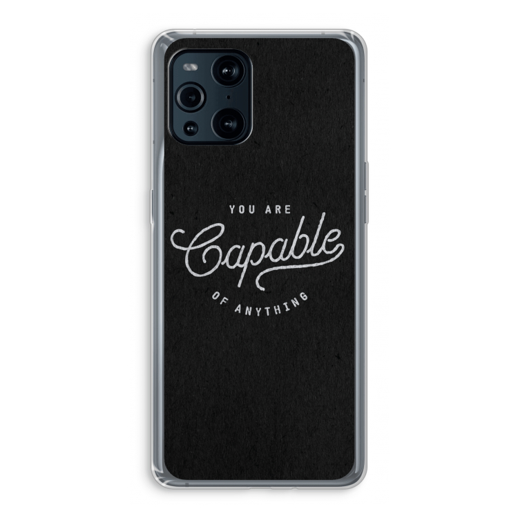 Capable: Oppo Find X3 Pro Transparant Hoesje