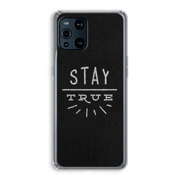 Stay true: Oppo Find X3 Pro Transparant Hoesje