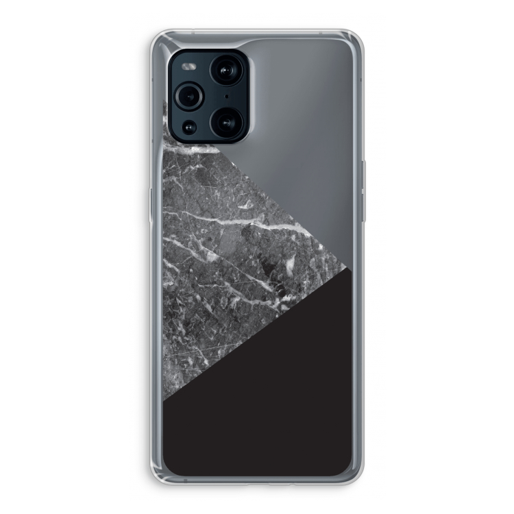 Combinatie marmer: Oppo Find X3 Pro Transparant Hoesje