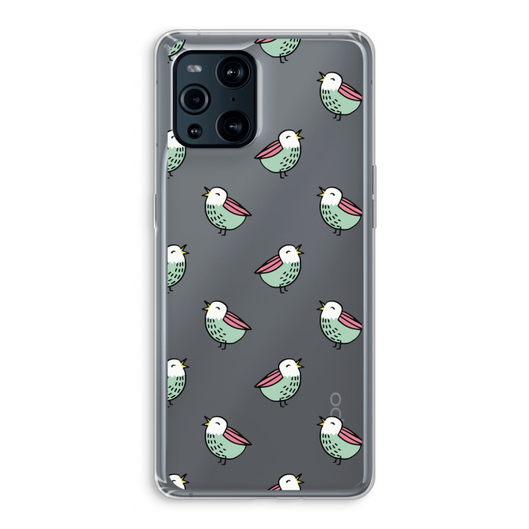 Vogeltjes: Oppo Find X3 Pro Transparant Hoesje