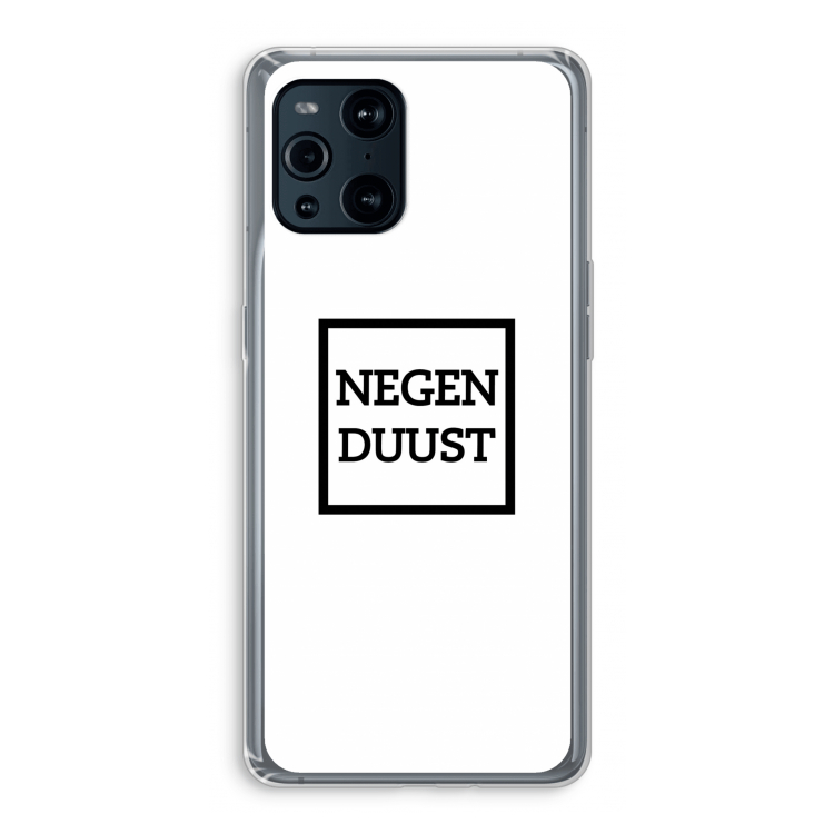 Negenduust vierkant: Oppo Find X3 Pro Transparant Hoesje