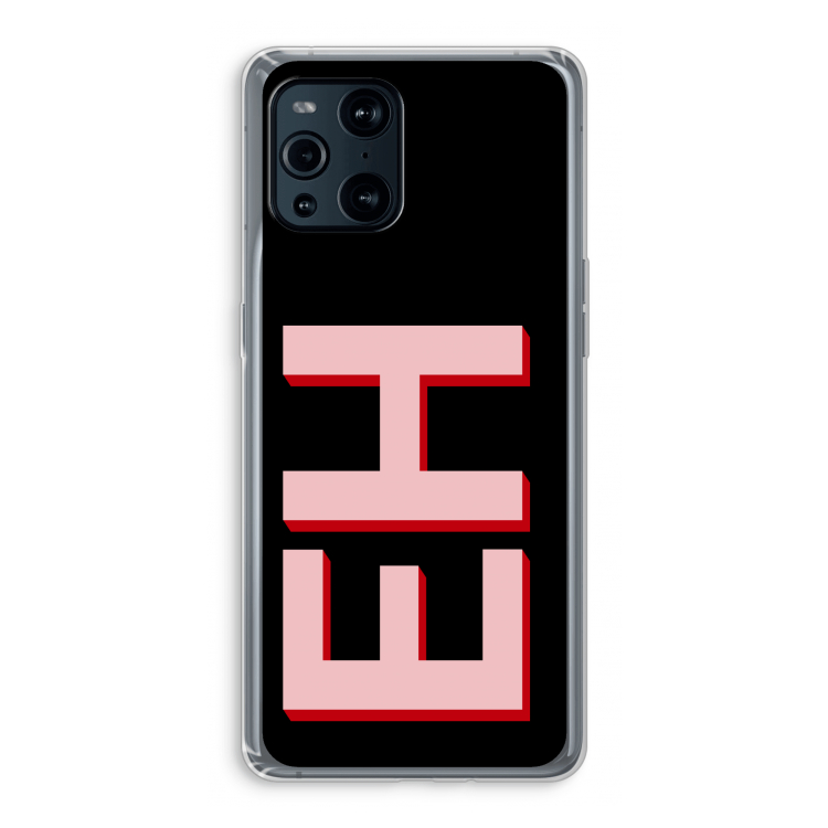 Monogram: Oppo Find X3 Pro Transparant Hoesje