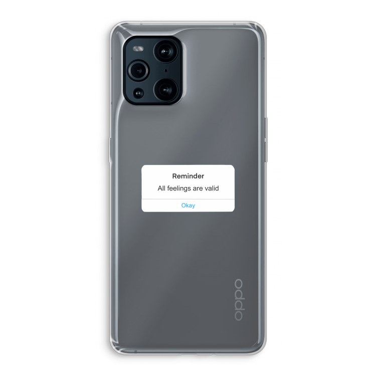 Reminder: Oppo Find X3 Pro Transparant Hoesje