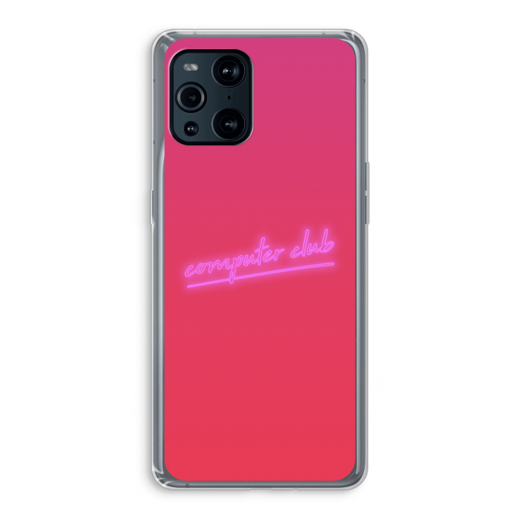 Vice Glow: Oppo Find X3 Pro Transparant Hoesje