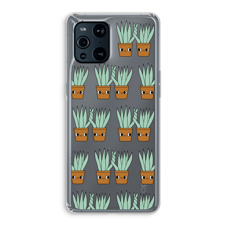 Sansevieria: Oppo Find X3 Pro Transparant Hoesje