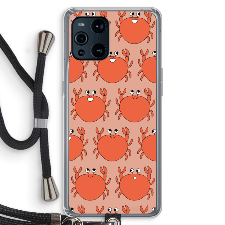 Krab: Oppo Find X3 Pro Transparant Hoesje met koord