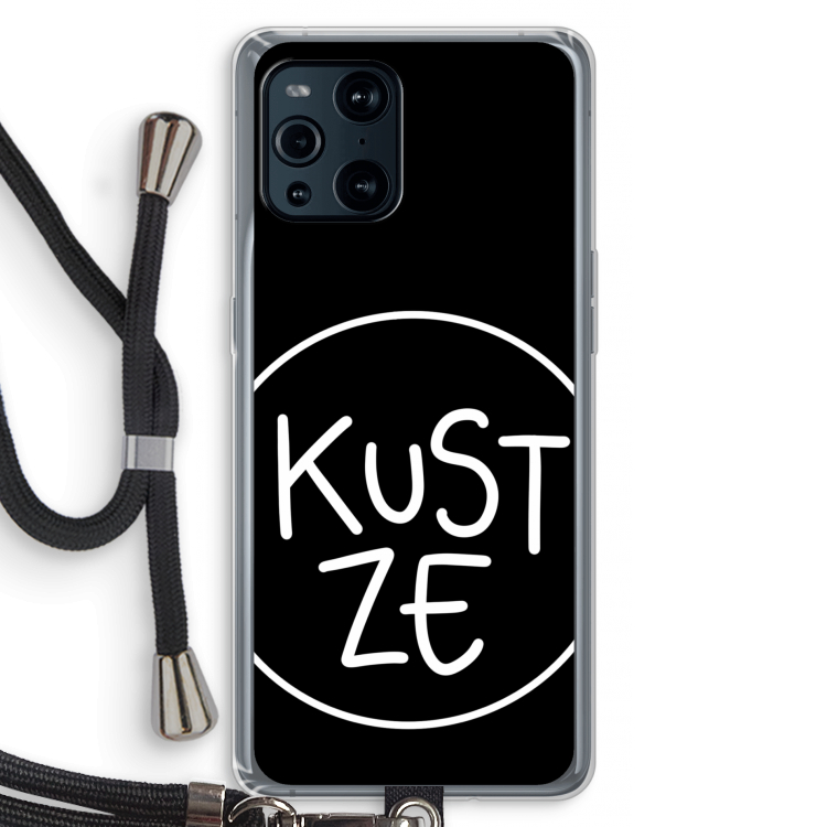KUST ZE: Oppo Find X3 Pro Transparant Hoesje met koord