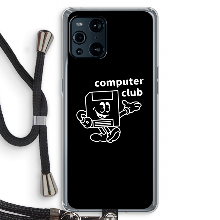 Floppyhead: Oppo Find X3 Pro Transparant Hoesje met koord