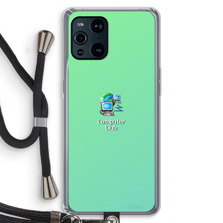 Win98: Oppo Find X3 Pro Transparant Hoesje met koord
