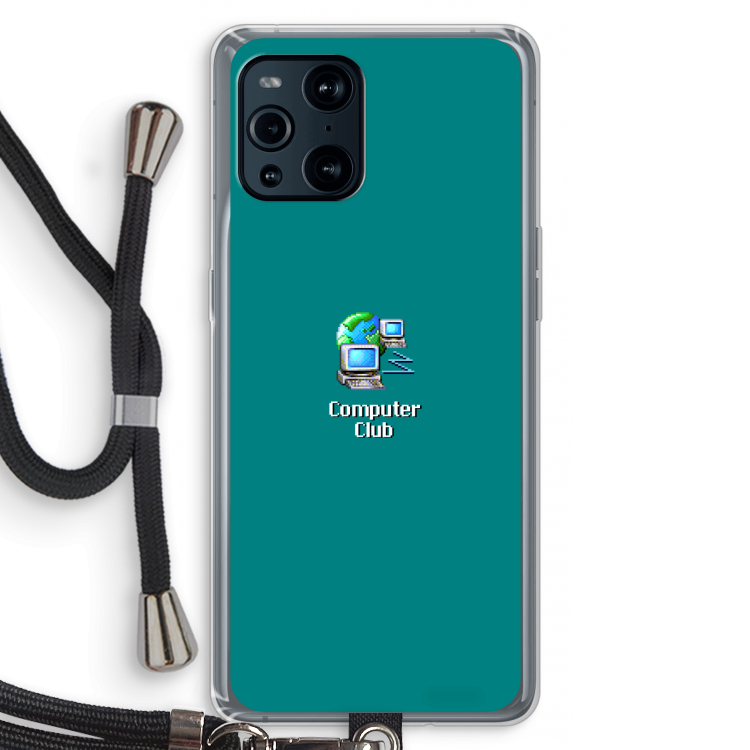 Win98: Oppo Find X3 Pro Transparant Hoesje met koord