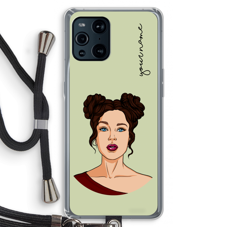 Pop-Art Creator: Oppo Find X3 Pro Transparant Hoesje met koord