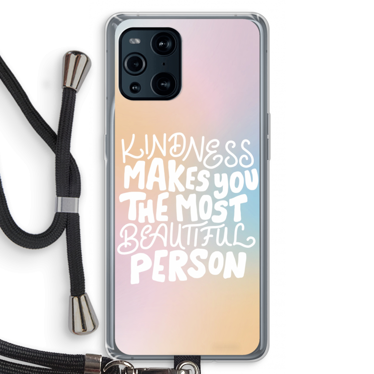 The prettiest: Oppo Find X3 Pro Transparant Hoesje met koord