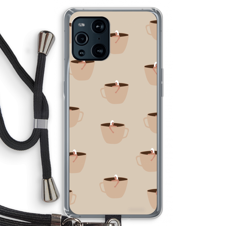 Morning coffee: Oppo Find X3 Pro Transparant Hoesje met koord