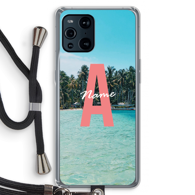 Pacific Dream: Oppo Find X3 Pro Transparant Hoesje met koord