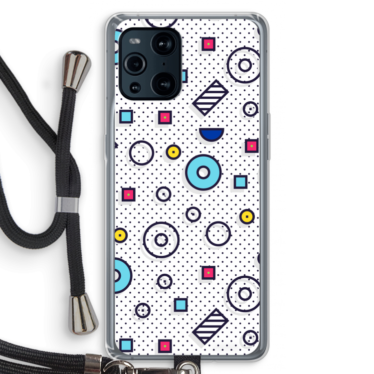 8-bit N°9: Oppo Find X3 Pro Transparant Hoesje met koord