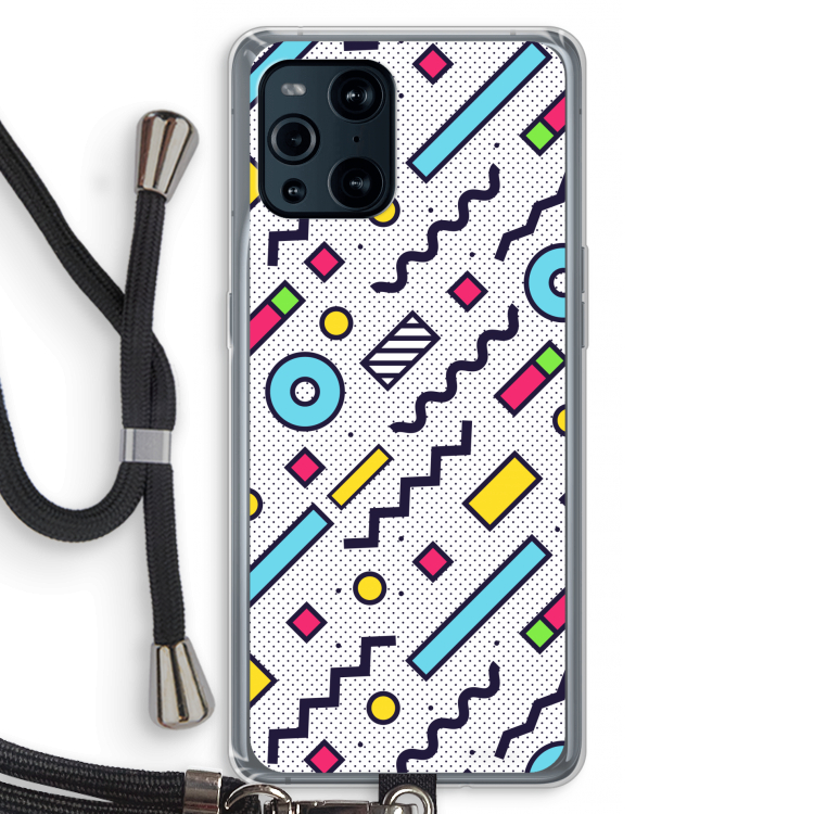 8-bit N°8: Oppo Find X3 Pro Transparant Hoesje met koord