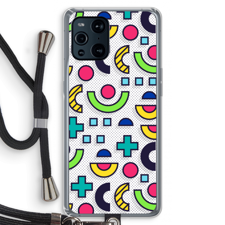 8-bit N°6: Oppo Find X3 Pro Transparant Hoesje met koord
