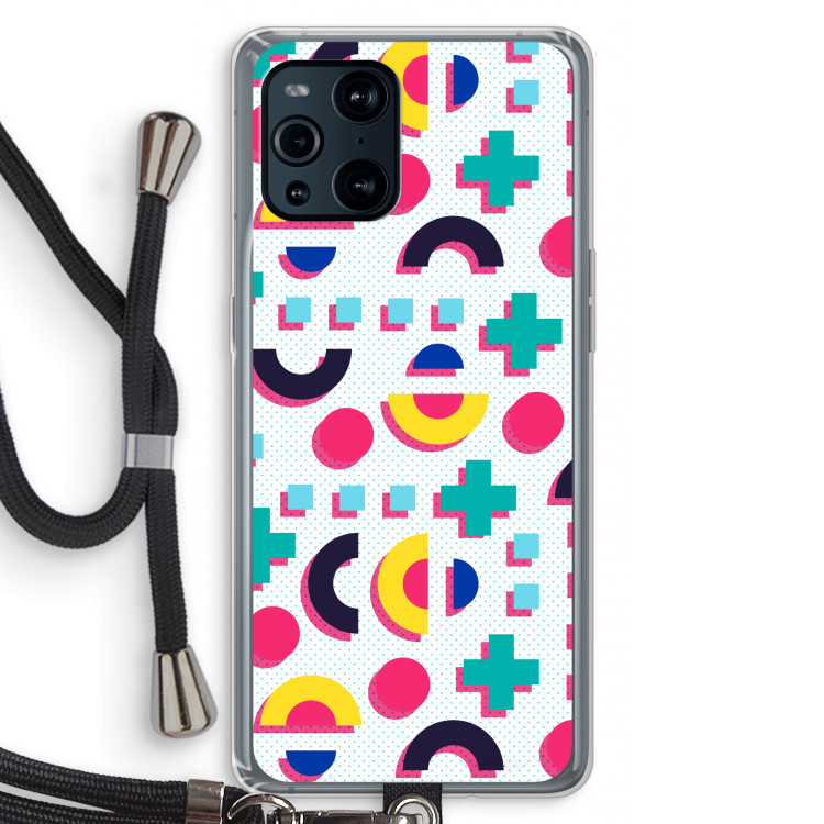 8-bit N°2: Oppo Find X3 Pro Transparant Hoesje met koord