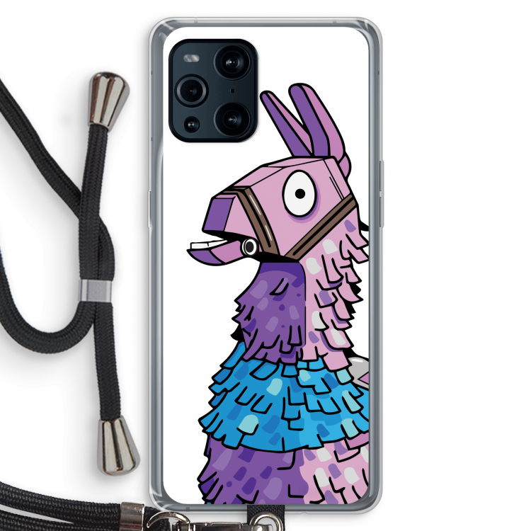Lama: Oppo Find X3 Pro Transparant Hoesje met koord