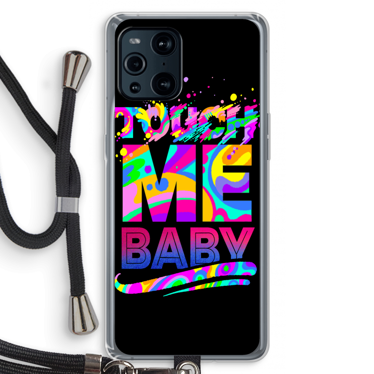 Touch Me: Oppo Find X3 Pro Transparant Hoesje met koord