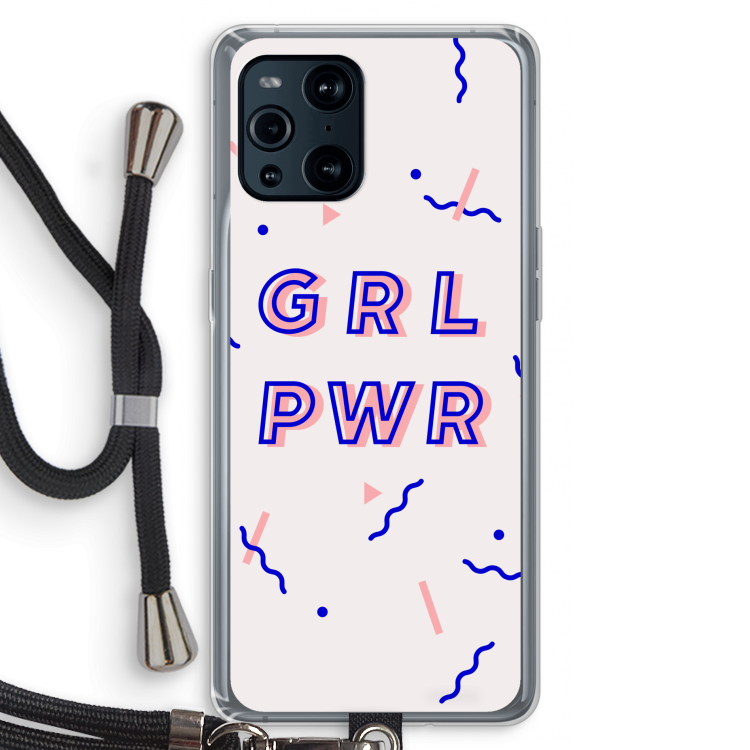GRL PWR: Oppo Find X3 Pro Transparant Hoesje met koord