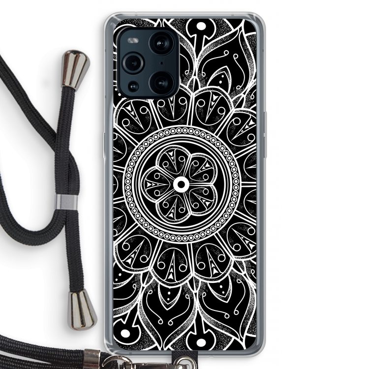 Roses Are Red: Oppo Find X3 Pro Transparant Hoesje met koord