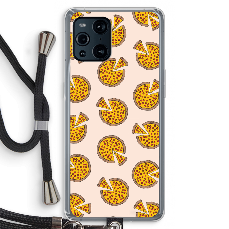 You Had Me At Pizza: Oppo Find X3 Pro Transparant Hoesje met koord